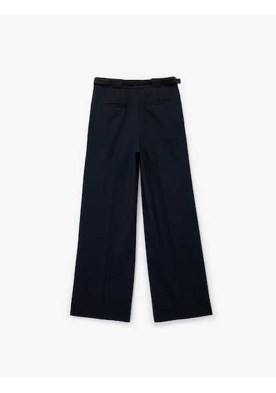 Koton Viskon Karışımlı Yüksek Bel Kemerli Geniş Paça Kumaş Pantolon Lacivert 6wak40097uw Lacivert Koton Viskon Karışımlı Yüksek Bel Kemerli Geniş Paça Kumaş Pantolon Lacivert 6wak40097uw Lacivert