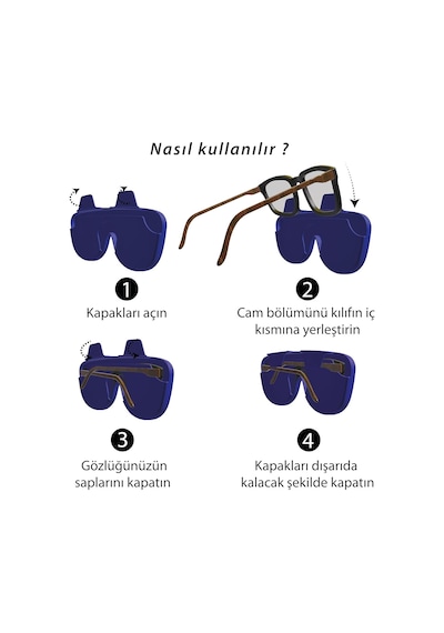 Carry Me Case Katlanabilir Silikon Gözlük Kılıfı Gri Diğer