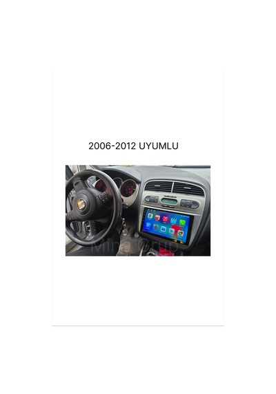Snp Serisi Seat Leon 2006 - 2012 Uyumlu 6-128gb Hafıza Multimedya Sistemi Ve Geri Görüş Kamerası 9"