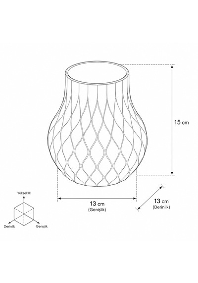 Modern Dekoratif Beyaz Vazo 15 Cm 3d Dokulu Çiçek Vazosu Pla Plastik Saksı Ve Kuru Çiçek Vazosu Ev Ofis Salon Dekoru Sarı