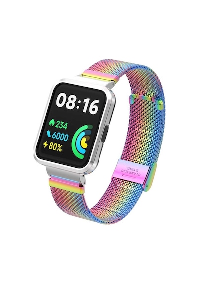Xiaomi Redmi Watch 2 Lite Uyumlu Krd-66 Metal Zore Kordon-colorful