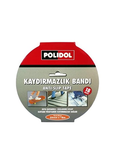 Zemin Kaydırmazlık Bantı 25 Mm X 18,3 M Siyah
