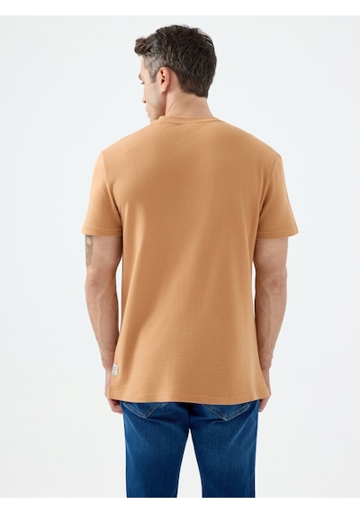 Regular Fit Erkek Tshirt K.kol Caramel
