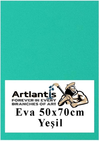 Yeşil Eva 50x70 Cm 1 Adet Eva Süngeri Okul Kreş Anasınıfı Elişi Etkinlikleri
