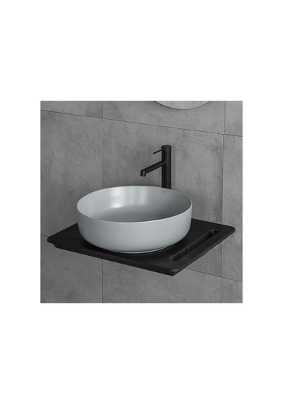 Tezgah Üstü Lavabo Mat Gri E-w1201mg Füme