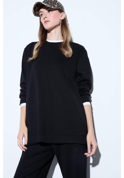 Defacto Regular Fit Bisiklet Yaka Uzun Kollu Tunik F5117ax25aubk81