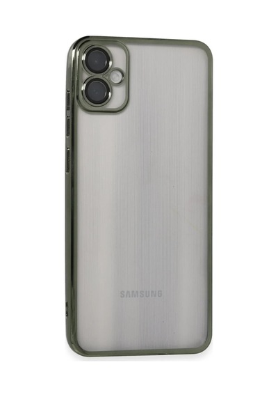 Samsung Galaxy A05 Uyumlu Kılıf Lensli Silikon - Yeşil