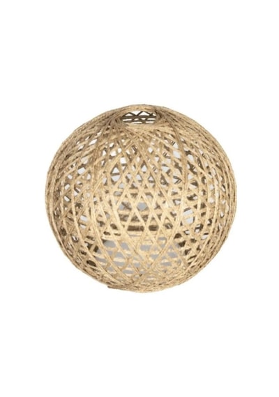 Örme Jüt İp Abajur Başlığı Handmade Bej
