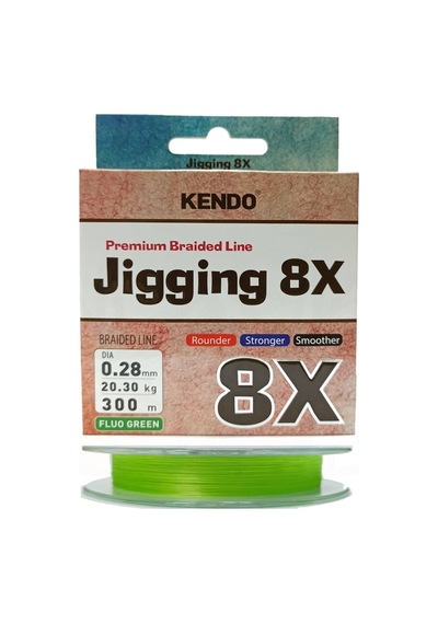 Kendo Jigging 8X Flash 300Mt Fluo Green Örgü Ip Misina