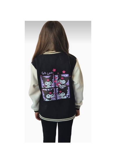 Cg Kids Kuromi İçi Şardonlu Sırt Baskı Detaylı Kolej Ceket Pembe Renk Süper Kalite Kumaş Baskı Siyah Cg Kids Kuromi İçi Şardonlu Sırt Baskı Detaylı Kolej Ceket Pembe Renk Süper Kalite Kumaş Baskı Siyah