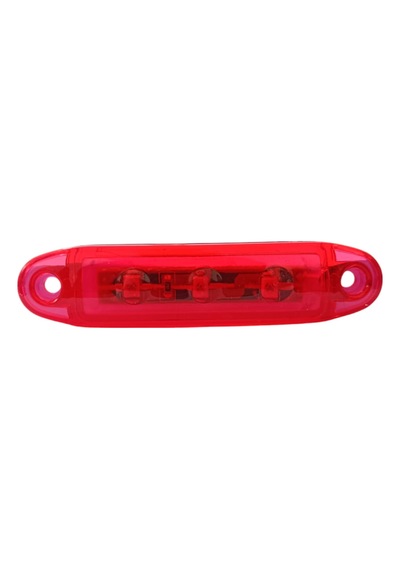 Kırmızı Parmak Led Dorse Lamba 3 Ledli 9cm 12-24v