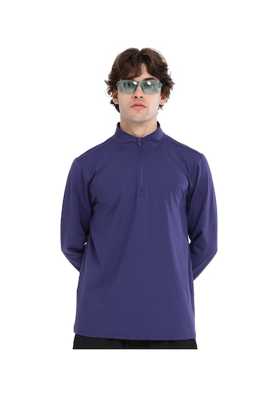 Sportive Boone Half-zip Erkek Mavi Koşu T-shirt 25ke1015-mvı 1776477 Mavi