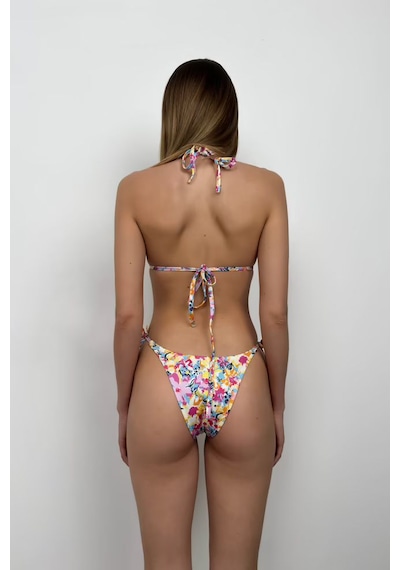 Black Fashion Brazilian Bikini Takımı Çok Renkli