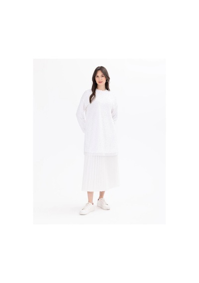 Scl Kadın Oversize Uzun Kol Midi Tunik - Minimalist Tasarım