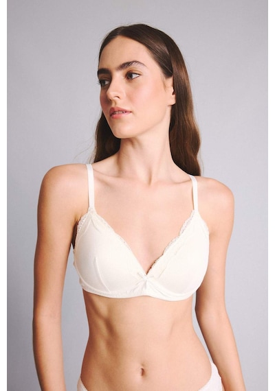 Defacto Micro Kaplı Dolgusuz Balensiz Bralet F6615ax26sper98 Ekru-er98