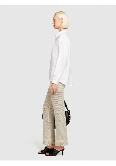 Sisley %100 Keten Düğmeli Göğüs Cepli Uzun Kollu Gömlek Kadın Beyaz Gömlek - 324p5bmllq06s Sisley %100 Keten Düğmeli Göğüs Cepli Uzun Kollu Gömlek Kadın Beyaz Gömlek - 324p5bmllq06s