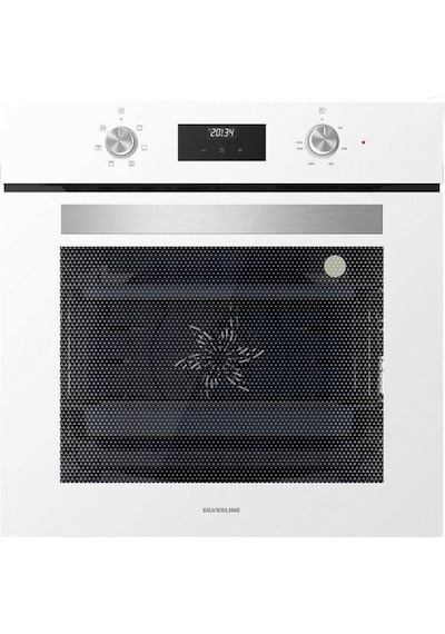 Silverline BO6502W02 - CS5665W01 2'li Beyaz Cam Ankastre Set