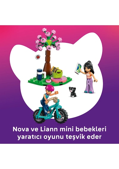 LEGO® Friends Doğa Kampı Kulübesi 42682 - 6 Yaş ve Üzeri Çocuklar için 2 Mini Bebek İçeren Yaratıcı Oyuncak Yapım Seti (295 Parça)