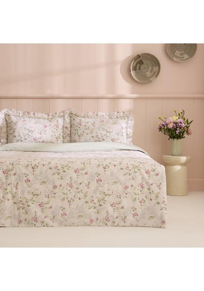 Kaşmir Home Papillon %100 Pamuk Tek Kişilik Nevresim Takımı Çağla Yeşil