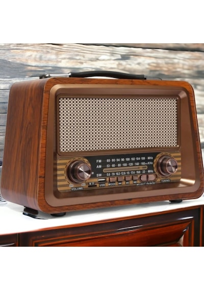 Nostalji Radyo Bluetooth Usb Destekli Büyük Boy Ve Güçlü Ses Rt-810