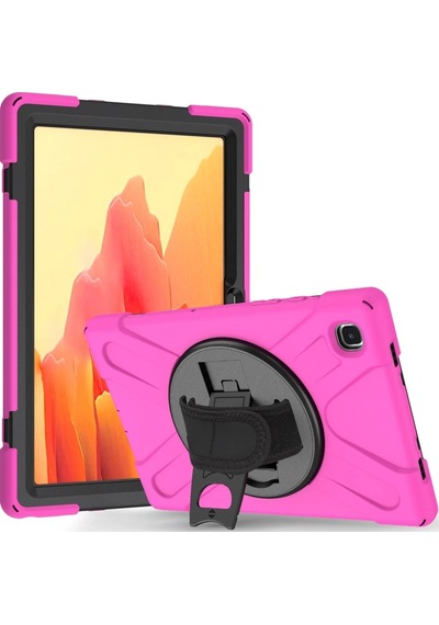 Mey İthalat Samsung Uyumlu Galaxy T220 Tab A7 Lite 8.7 Kılıf Amazing Tablet Kapak - Pembe Arka Kapak