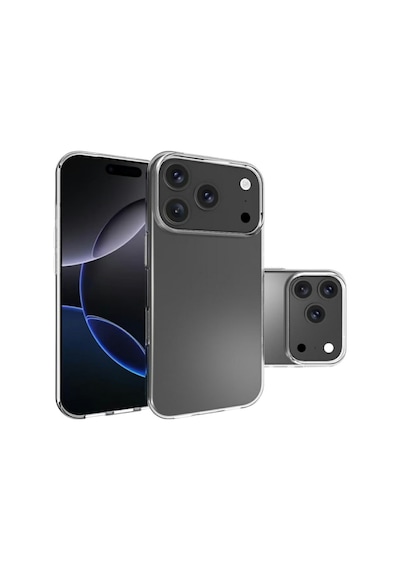 Newface Apple Uyumlu iPhone 17 Pro Lüx Şeffaf Silikon - Şeffaf Şeffaf