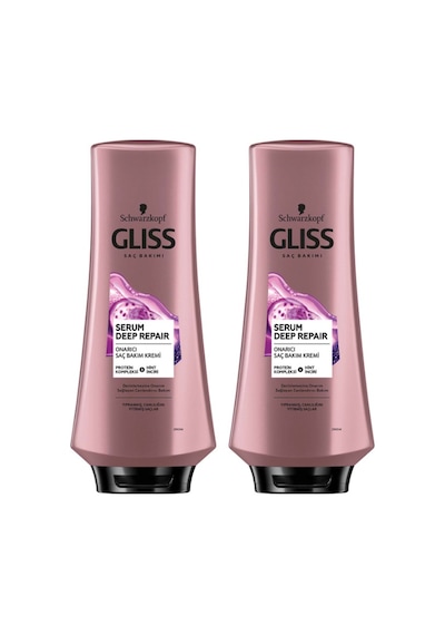 Schwarzkopf Gliss Serum Deep Repair Saç Bakım Kremi 2 x 360 ML