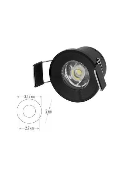 Cata 1,5 W Power Led Yıldız Spot Siyah 3500k