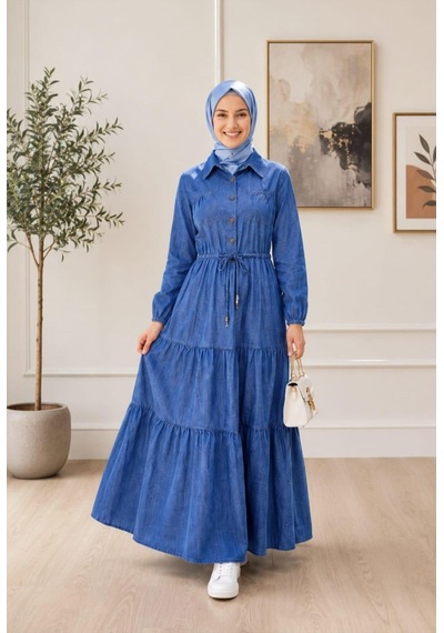 Hb Harma Time Butik Kadın Düğmeli Cepli Bağcıklı Tensel Kumaş Koyu Mavi Kot Elbise Koyu Mavi Koyu Mavi Hb Harma Time Butik Kadın Düğmeli Cepli Bağcıklı Tensel Kumaş Koyu Mavi Kot Elbise Koyu Mavi Koyu Mavi