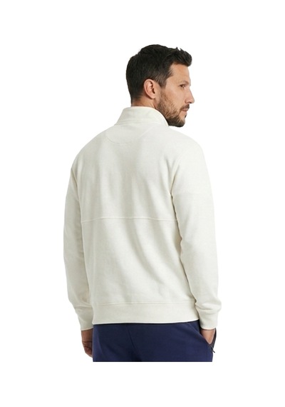 Sportive Nolan Zip Neck Erkek Beyaz Günlük Stil Sweatshirt 26ye0004-kbyz