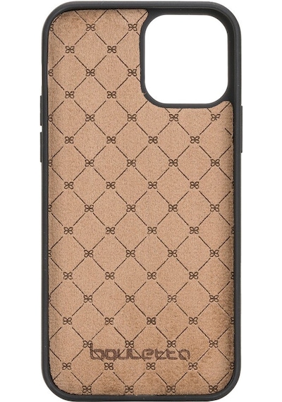 Bouletta Apple Uyumlu iPhone 12 Pro Deri Arka Kapak Brn4Ef Mavi (541846438)