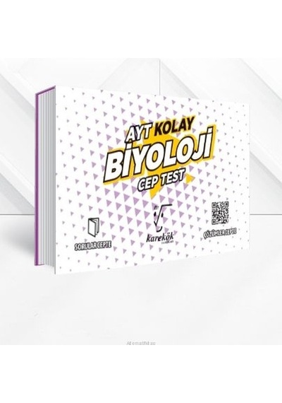 AYT Kolay Biyoloji Cep Test -  Karekök Eğitim Yayın