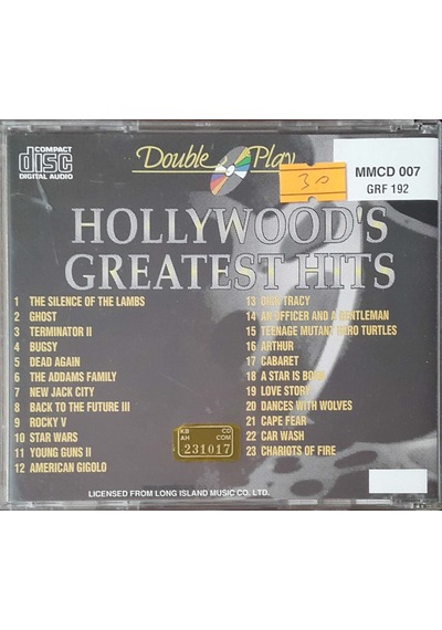 Plak Değildir Cd Dir Cd Hollywood's Greatest Hits Duble Play Cd