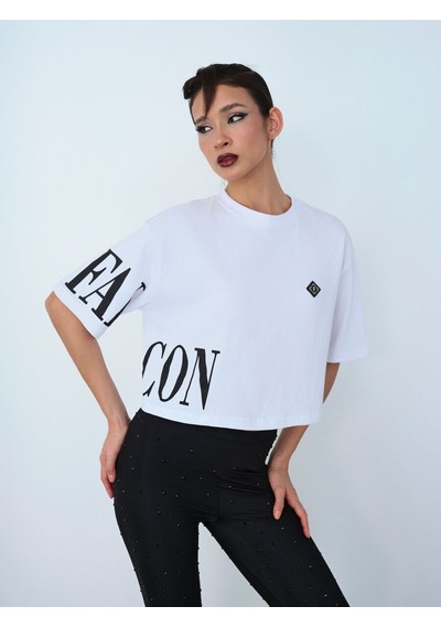 LOFT Oversize Kadın Tshirt K.kol Lf2036859 Q1.v1 Beyaz LOFT Oversize Kadın Tshirt K.kol Lf2036859 Q1.v1 Beyaz