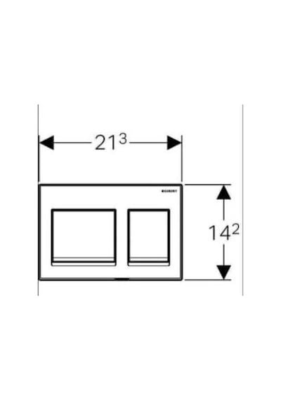 Geberit Alpha35 115.045.46.5 Kumanda Kapağı - Mat Krom