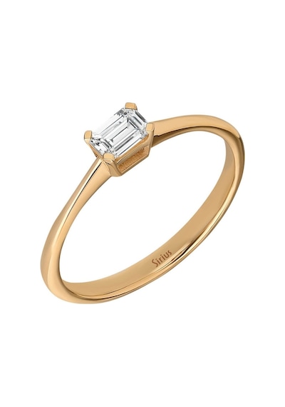 Sirius E Renk Emerald Kesim Pırlanta Tektaş Yüzük 0831R0033