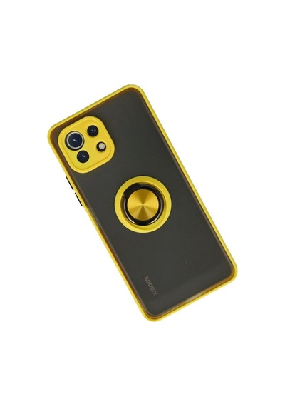 Xiaomi Mi 11 Lite Kılıf Montreal Yüzüklü Silikon Kapak