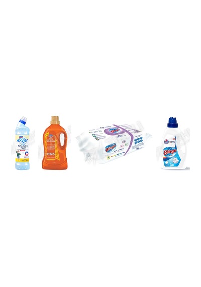 Bingo Oksijen 750 Ml +giysi Şampuanı 3lt + Yüzey Tem.havlusu 96'lı + Beyazlar İçin Sıvı Det. 2600 Ml 4'lü Set Diğer