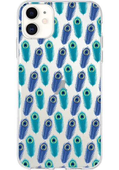 Printify Apple Uyumlu iPhone 11 İle 1mm Slim Fit Devil Eye 4 Baskılı Şeffaf Kılıf 0166d