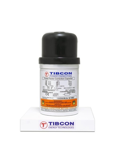 TİBCON 1Kvar 230V Monofaze Silindir Tip Kondansatör
