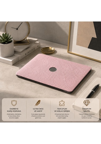 Macbook Air 13.6 Kılıf M2-m5 A2681 A3113 A3240 A3449 Sert Hard Case Bej