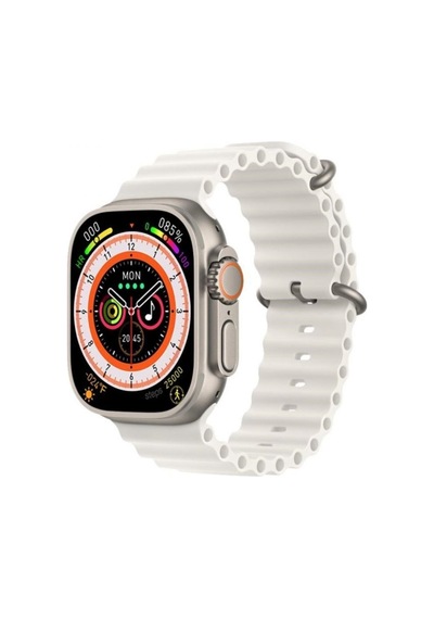 Gs8 Watch 8 Ultra Akıllı Saat Türkçe Siri Özellikli Watch 2.02 Inc Beyaz