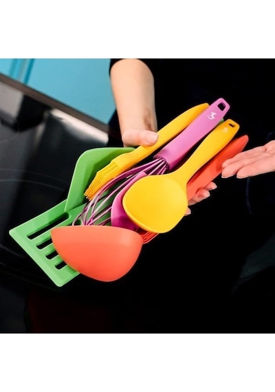 Lurch - Platin Silikon Çorba Kepçesi 28 Cm Sarı - Yanmaz, Yapışmaz, Bükülmez, Çizmez, Tat Ve Koku Bırakmaz - 240052