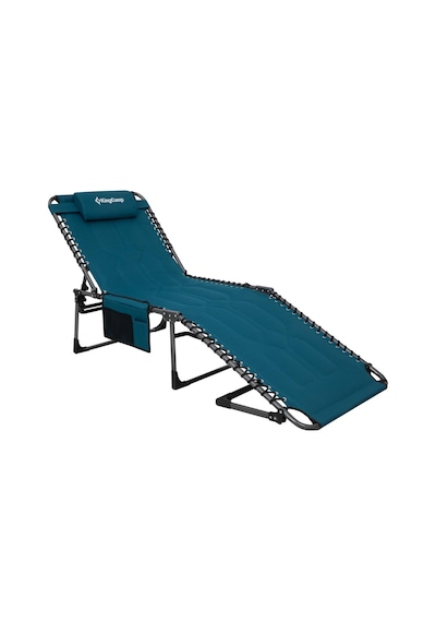 Kingcamp Magnolia B20 Premium 7 Kademeli Katlanır Dolgulu Şezlong Blue Mavi