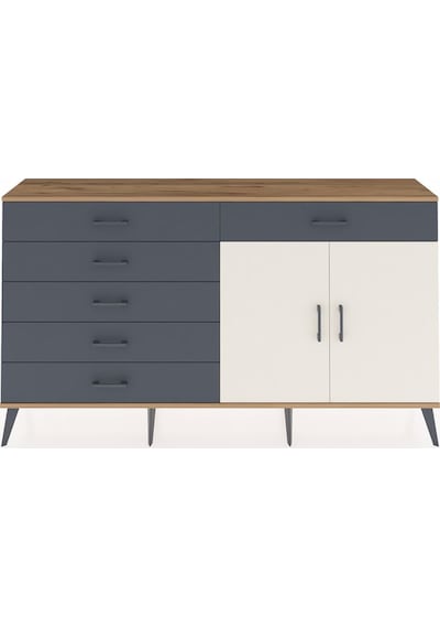 Arges Konsol Tek Raflı 6 Çekmeceli 2 Kapaklı 176x30x99 Çam-aytaşı Çam-aytaşı/antrasit Arges Konsol Tek Raflı 6 Çekmeceli 2 Kapaklı 176x30x99 Çam-aytaşı Çam-aytaşı/antrasit