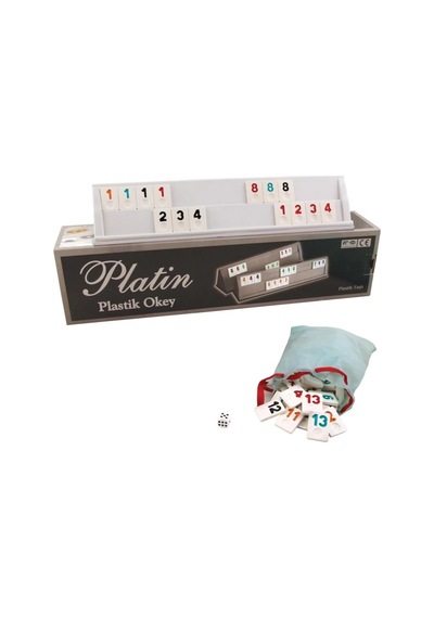 Mey İthalat 1010211 Platin Plastik Okey Takımı -starokey