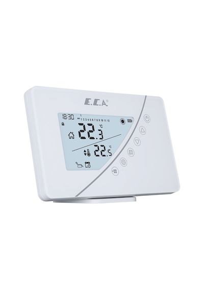 E.C.A. Poly Touch 400W Kablosuz Oda Termostatı Beyaz