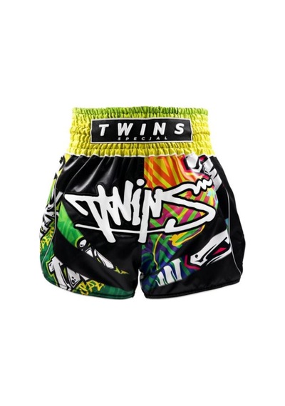 Twins Tbs-graffıtı Muaythai Şortu Siyah