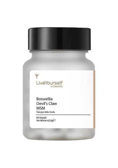 Liveyourself Boswellia Devil S Claw Msm Takviye Edici Gıda 60 Kapsül