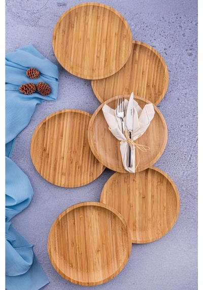 Penne Servis Tabağı Yuvarlak 25 Cm - 6'lı Set
